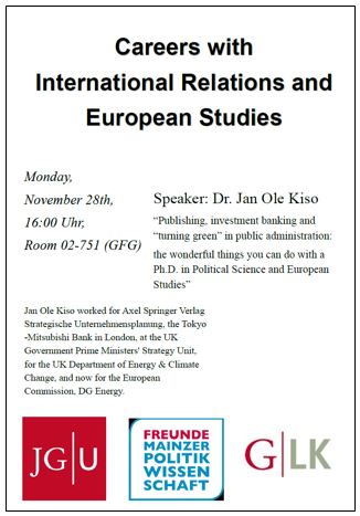 Lecture Announcement Political Science International Relations